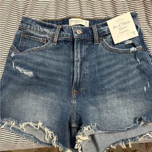 Abercrombie & Fitch Blue Denim Women's Shorts